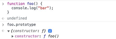 Constructor function example